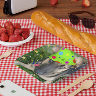 Birthday Party Animal German Shepherd Paper Plate