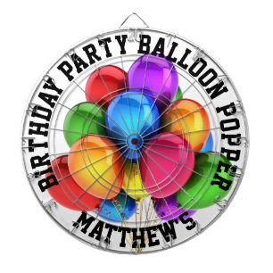Birthday Party Balloon Popper Dartboard