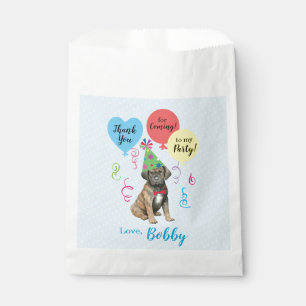 Birthday Party Balloons Cane Corso Favour Bag