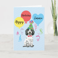 Birthday Party Balloons English Cocker Spaniel