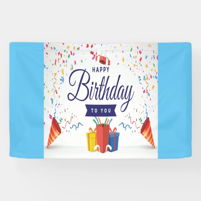 Birthday party banner (Horizontal)