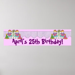 Birthday Party Banner Poster
