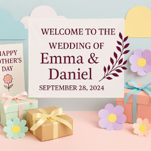 Birthday Party Banner   Wedding Welcome Sign