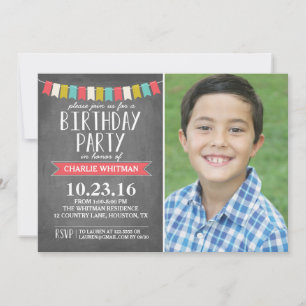 Birthday Party Banners Birthday Invitation