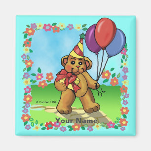 Birthday Party Bear Magnet