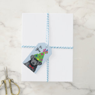 Birthday Party Bouvier des Flandres Gift Tags