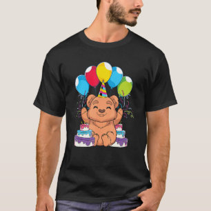 Birthday Party Brown Bear Forest Animal   Cute Bea T-Shirt