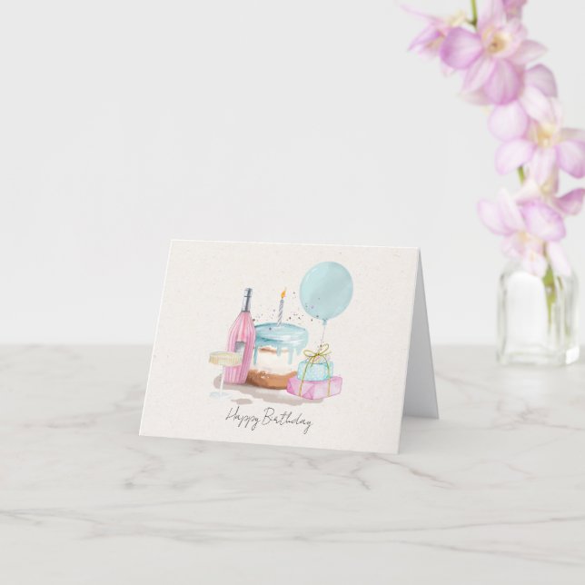 Birthday Party Card (Orchid)