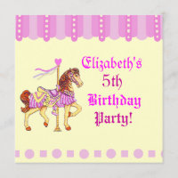 Birthday Party Carousel Horse