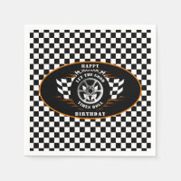 Birthday Party Chequered Flag Sports Car Racing  