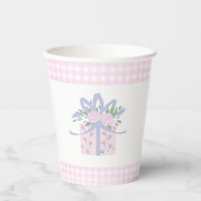Birthday Party Cups - Pink Every Day is a Gift (Front)