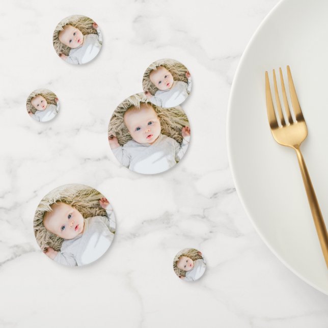 Birthday party Custom Face Photo Confetti (Group)