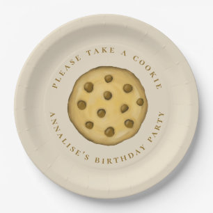Birthday Party Cute Please Take A Cookie Paper Plate