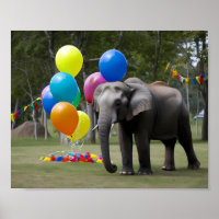Birthday Party Elephant Photography Background