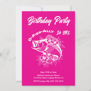 Birthday Party-Fish  Invitation
