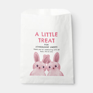 Birthday Party for Girls with Pink Bunnies Favour Bags