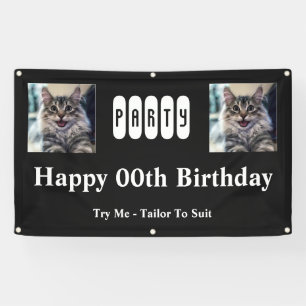 Birthday Party For Twins Banner