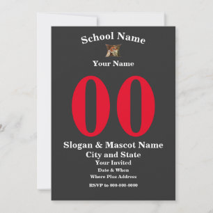 Birthday Party Girl Boy 2024 Mum Dad Grad Class Invitation