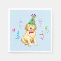 Birthday Party Golden Retriever