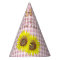 Birthday Party Hat Pink Yellow Sunflower Themed