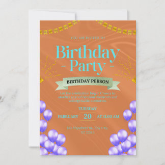 birthday party invitation
