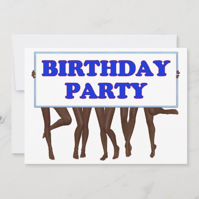 Birthday party invitation (Front)