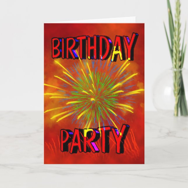 Birthday Party Invitation (Front)