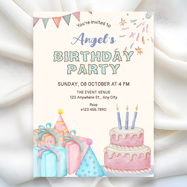 Birthday party invitation (Creator Uploaded)