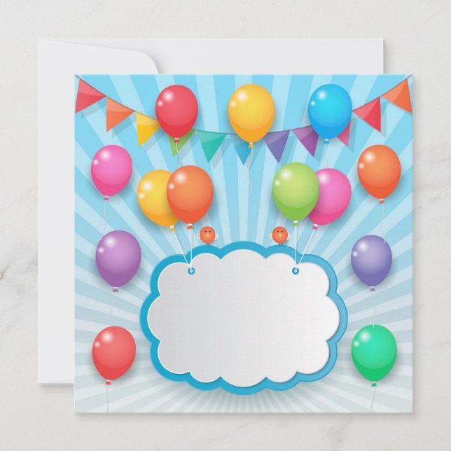 Birthday party invitation (Front)