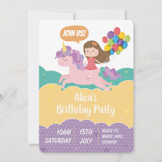 Birthday Party Invitation Card