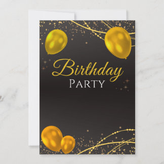 Birthday party invitation cards