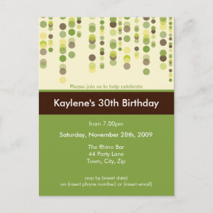 BIRTHDAY PARTY INVITATION :: discotek 4 Postcard