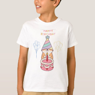 Birthday Party Invitation Elegant Minimal Style T-Shirt