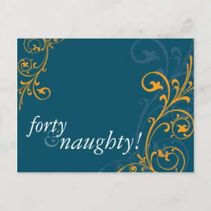 BIRTHDAY PARTY INVITATION :: fabulous 4 Postcard