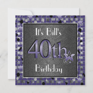 Birthday Party Invitation  For Him