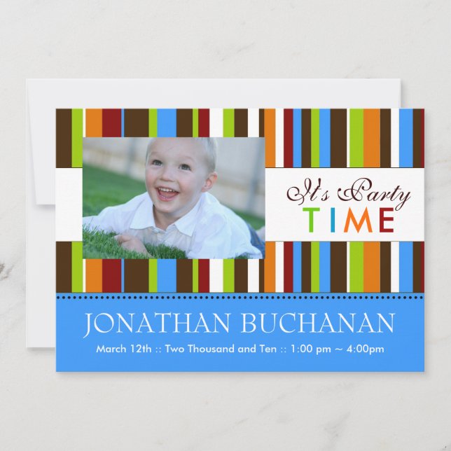 Birthday Party Invitation for Kids (Front)