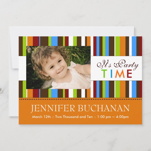 Birthday Party Invitation for Kids (Front)
