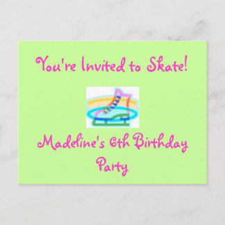 Birthday Party invitation Postcard