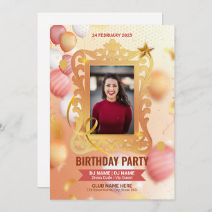 Birthday Party Invitation Template