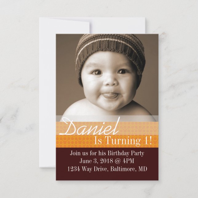 Birthday Party Invite | B-Day I |dbror (Front)