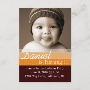 Birthday Party Invite B-Day I dbror