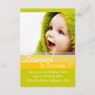 Birthday Party Invite B-Day II gryl