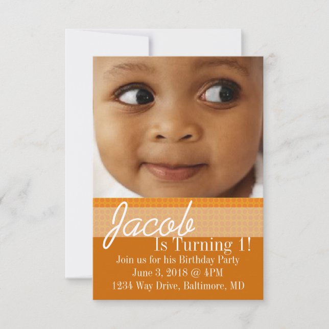 Birthday Party Invite | B-Day |or (Front)