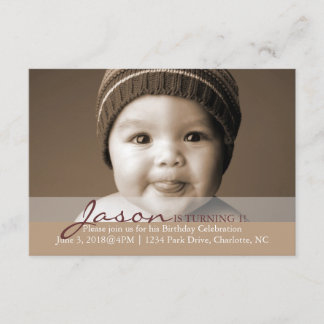 Birthday Party Invite | Turning 1!