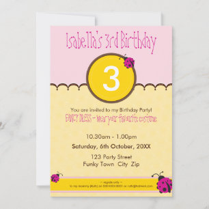 BIRTHDAY PARTY INVITES :: ladybird 1P