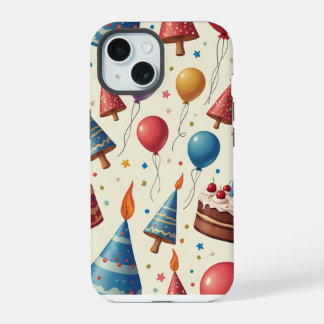 birthday party iPhone 15 case