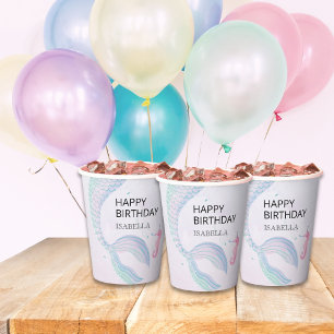 Birthday Party Mermaid Tail Paper Cups