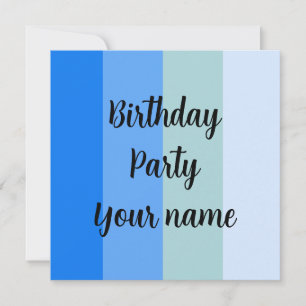 Birthday Party Name Template