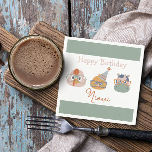 Birthday Party Napkins Animals