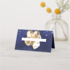 Birthday party navy blue gold balloons name